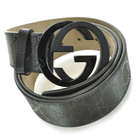 mens gucci imprime belt|genuine leather gucci belt men.